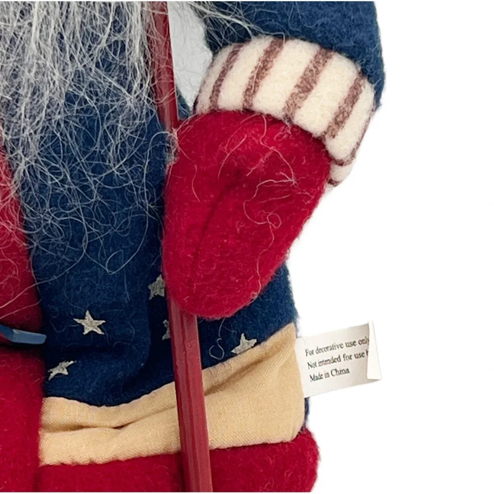 Primitive Americana Patriotic Santa Doll 16